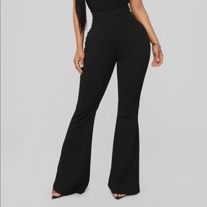 Fashion Nova Black Flare Pants